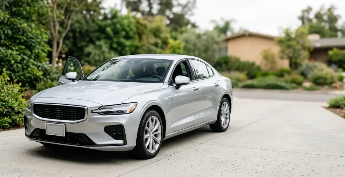 Voiture préparée pour la vente avec finition brillante et détails soignés