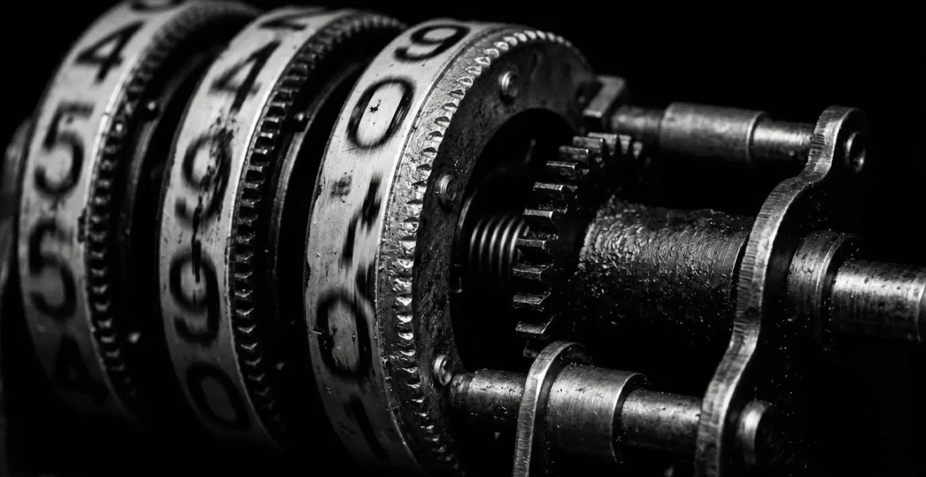 Gros plan sur un compteur kilométrique de voiture avec reflets lumineux